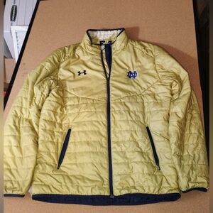 Under Armour Notre Dame Fighting Irish Full Zip Insulated Puffer Jacket SZ L